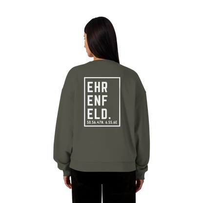 Ehrenfeld Koordinaten (großer Druck auf dem Rücken) - Organic Oversize Sweatshirt