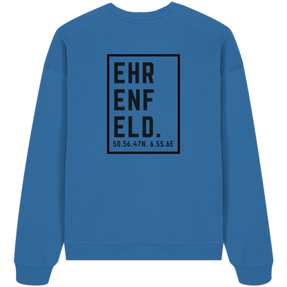 Ehrenfeld Koordinaten (großer Druck auf dem Rücken) - Organic Oversize Sweatshirt
