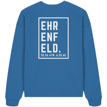 Ehrenfeld Koordinaten (großer Druck auf dem Rücken) - Organic Oversize Sweatshirt