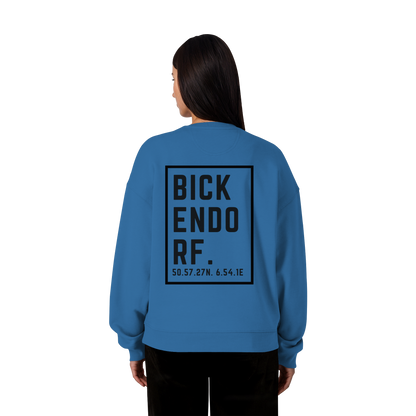 Bickendorf Koordinaten (großer Druck auf dem Rücken) - Organic Oversize Sweatshirt