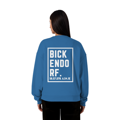 Bickendorf Koordinaten (großer Druck auf dem Rücken) - Organic Oversize Sweatshirt
