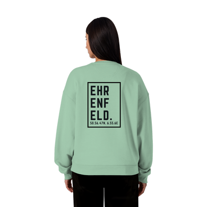 Ehrenfeld Koordinaten (großer Druck auf dem Rücken) - Organic Oversize Sweatshirt