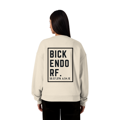 Bickendorf Koordinaten (großer Druck auf dem Rücken) - Organic Oversize Sweatshirt
