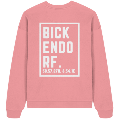 Bickendorf Koordinaten (großer Druck auf dem Rücken) - Organic Oversize Sweatshirt