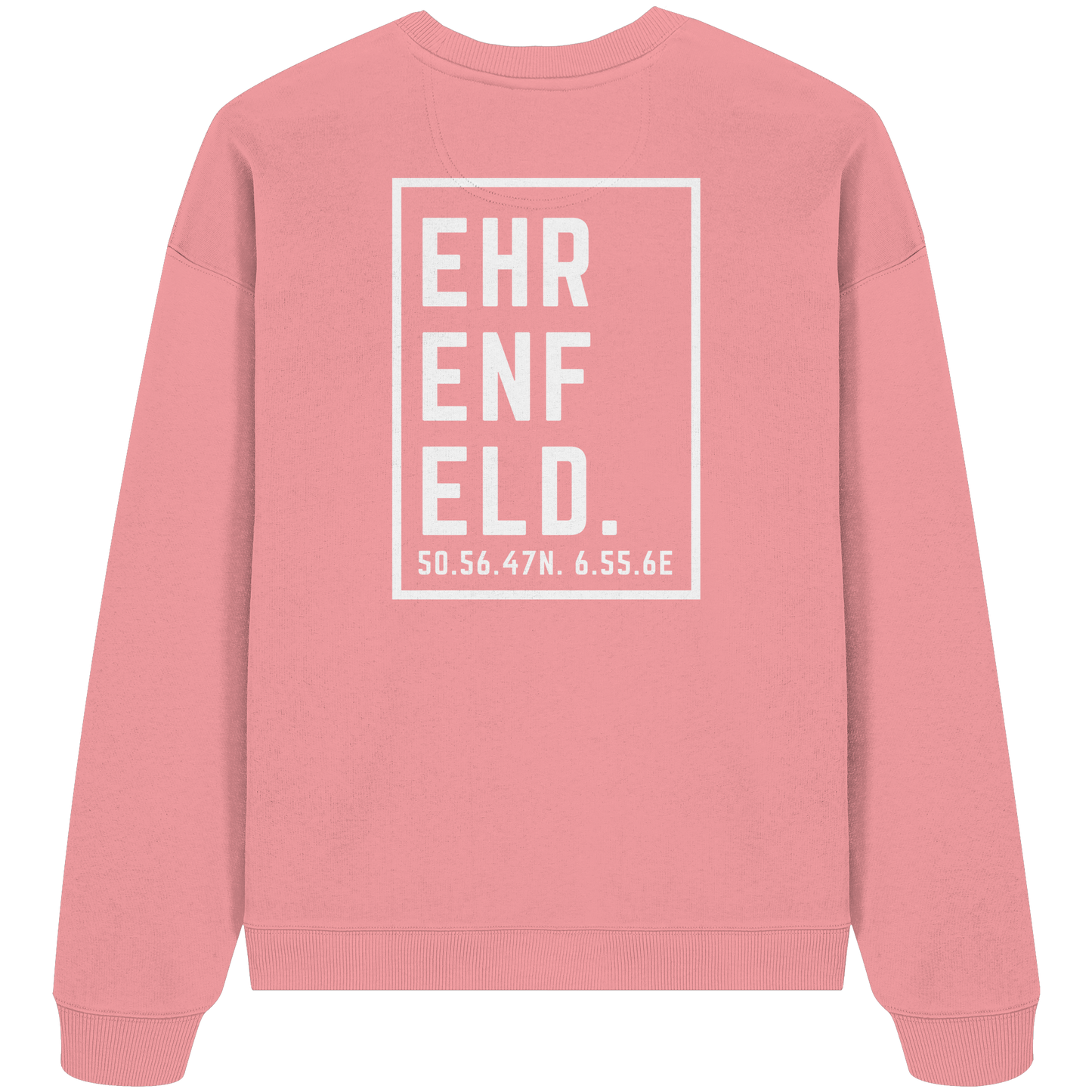 Ehrenfeld Koordinaten (großer Druck auf dem Rücken) - Organic Oversize Sweatshirt