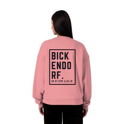 Bickendorf Koordinaten (großer Druck auf dem Rücken) - Organic Oversize Sweatshirt