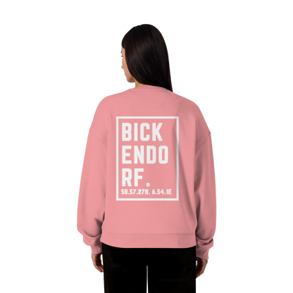 Bickendorf Koordinaten (großer Druck auf dem Rücken) - Organic Oversize Sweatshirt