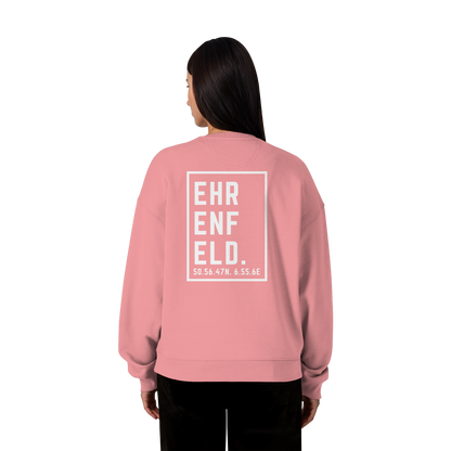 Ehrenfeld Koordinaten (großer Druck auf dem Rücken) - Organic Oversize Sweatshirt