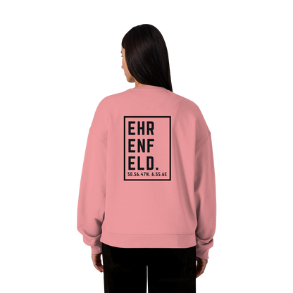 Ehrenfeld Koordinaten (großer Druck auf dem Rücken) - Organic Oversize Sweatshirt