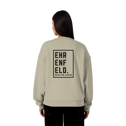 Ehrenfeld Koordinaten (großer Druck auf dem Rücken) - Organic Oversize Sweatshirt