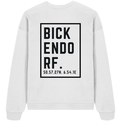 Bickendorf Koordinaten (großer Druck auf dem Rücken) - Organic Oversize Sweatshirt