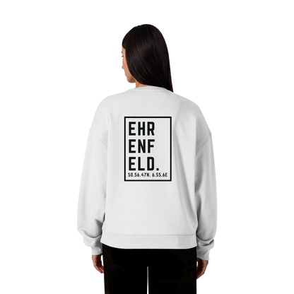 Ehrenfeld Koordinaten (großer Druck auf dem Rücken) - Organic Oversize Sweatshirt