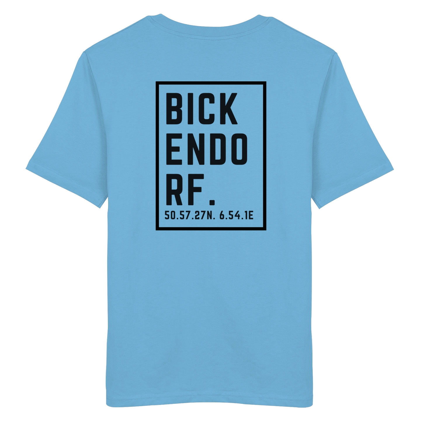 Bickendorf Koordinaten (großer Druck auf dem Rücken) - Organic Shirt