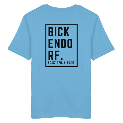 Bickendorf Koordinaten (großer Druck auf dem Rücken) - Organic Shirt
