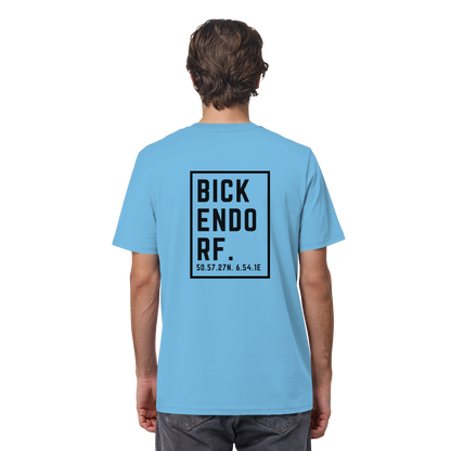 Bickendorf Koordinaten (großer Druck auf dem Rücken) - Organic Shirt