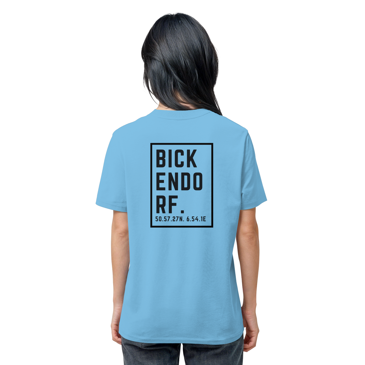 Bickendorf Koordinaten (großer Druck auf dem Rücken) - Organic Shirt