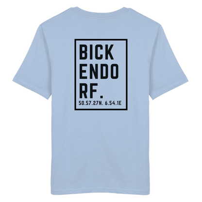 Bickendorf Koordinaten (großer Druck auf dem Rücken) - Organic Shirt