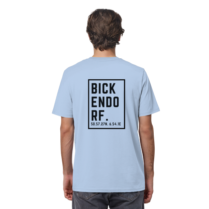 Bickendorf Koordinaten (großer Druck auf dem Rücken) - Organic Shirt