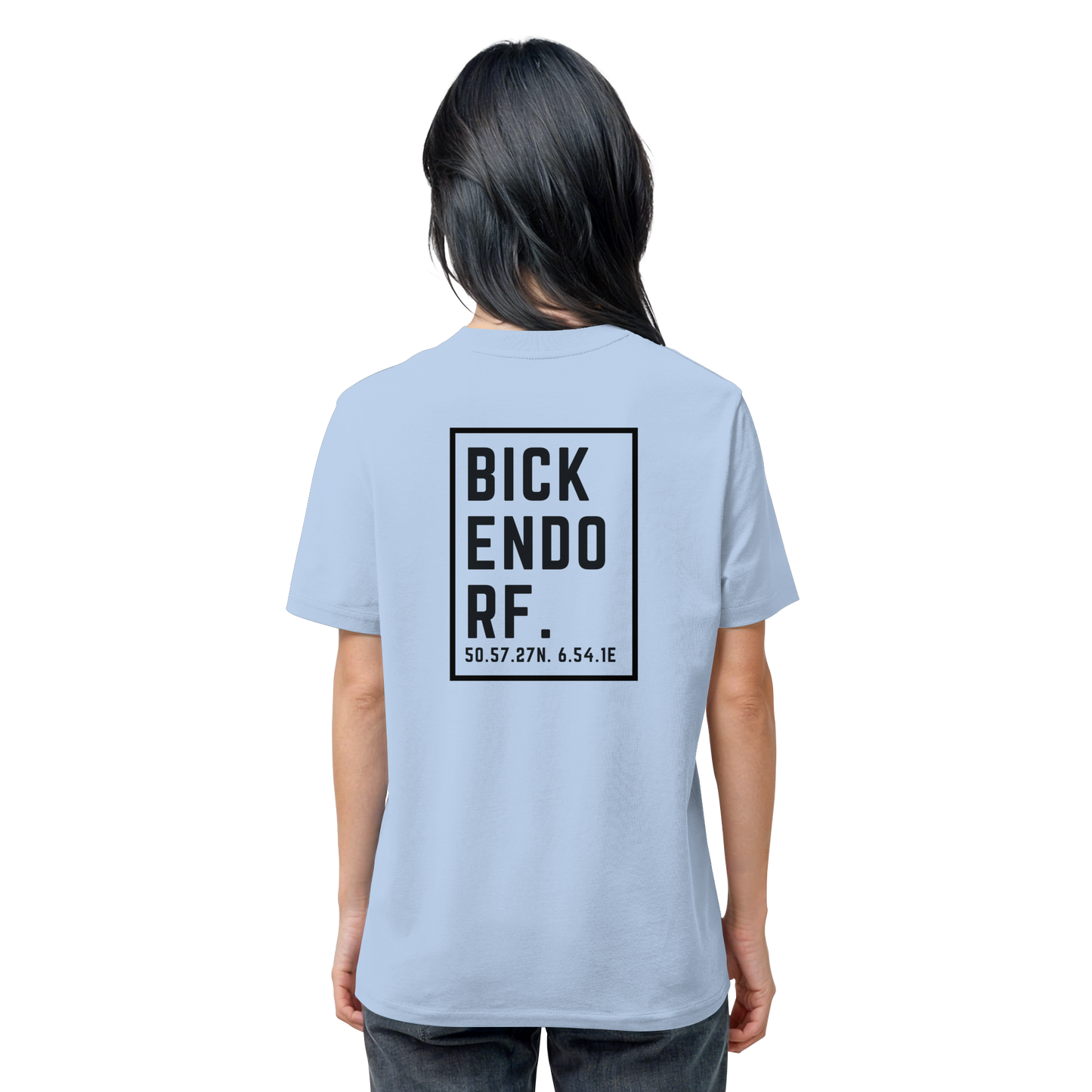 Bickendorf Koordinaten (großer Druck auf dem Rücken) - Organic Shirt