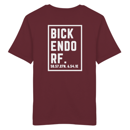 Bickendorf Koordinaten (großer Druck auf dem Rücken) - Organic Shirt