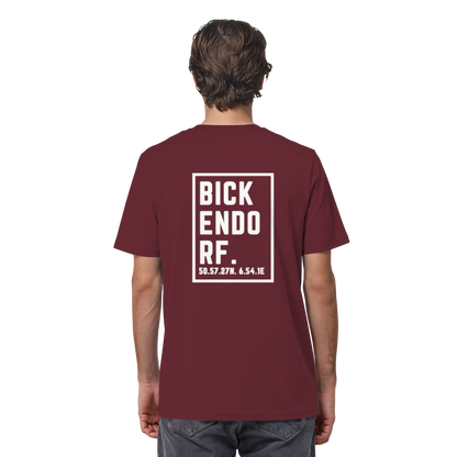 Bickendorf Koordinaten (großer Druck auf dem Rücken) - Organic Shirt