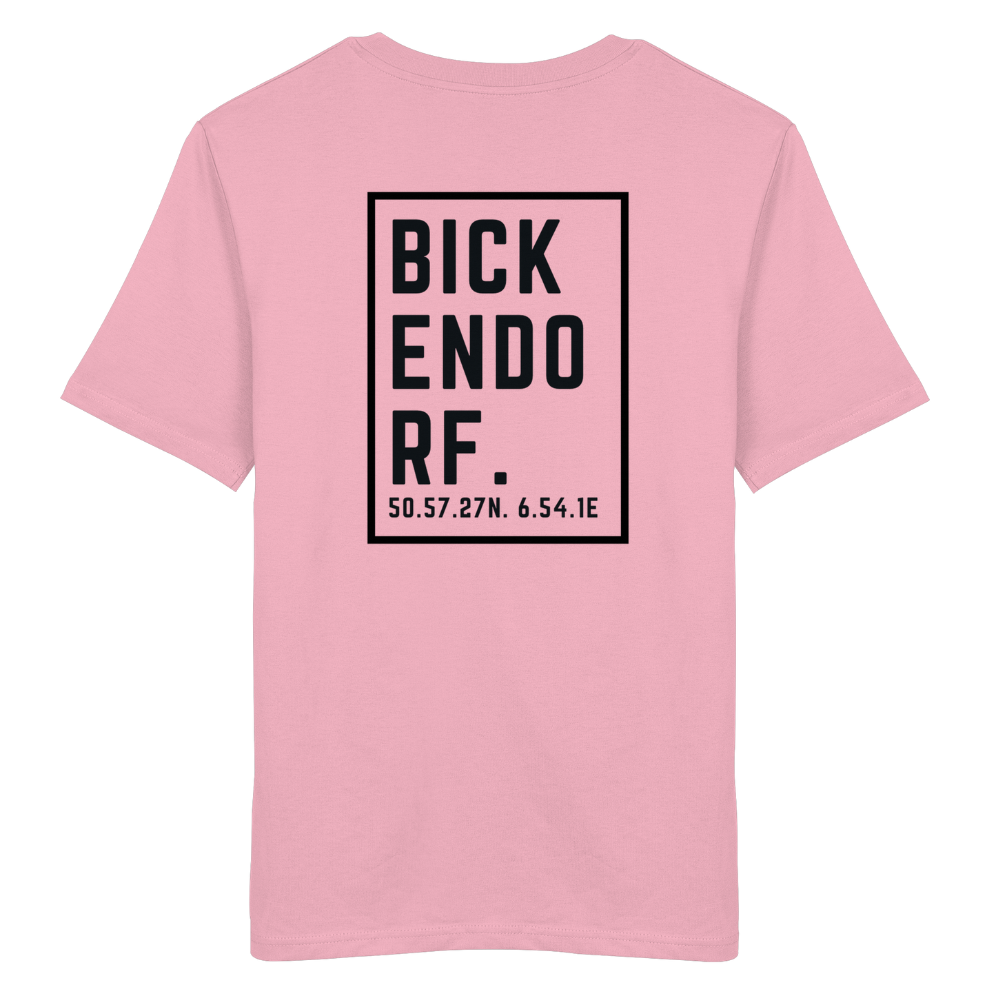 Bickendorf Koordinaten (großer Druck auf dem Rücken) - Organic Shirt