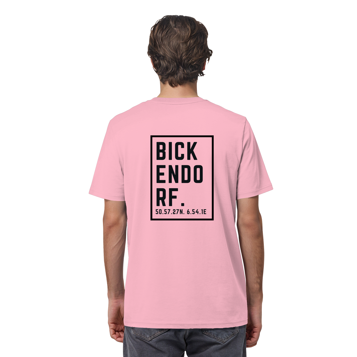 Bickendorf Koordinaten (großer Druck auf dem Rücken) - Organic Shirt