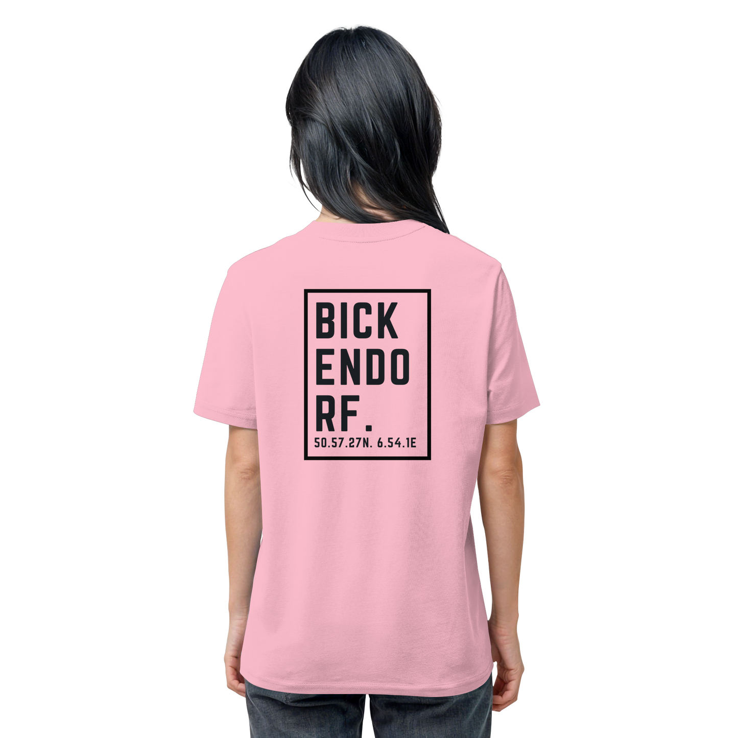 Bickendorf Koordinaten (großer Druck auf dem Rücken) - Organic Shirt
