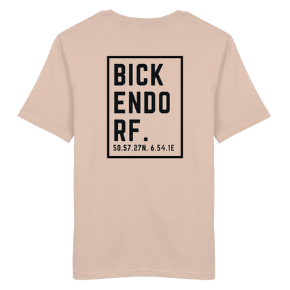 Bickendorf Koordinaten (großer Druck auf dem Rücken) - Organic Shirt