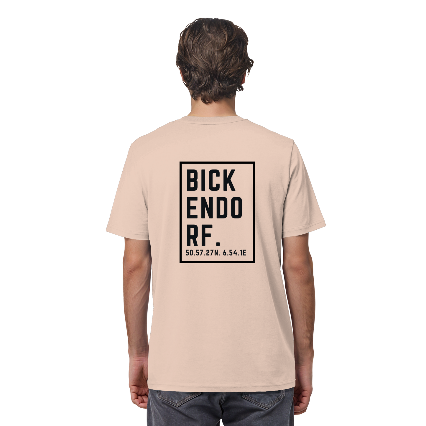 Bickendorf Koordinaten (großer Druck auf dem Rücken) - Organic Shirt