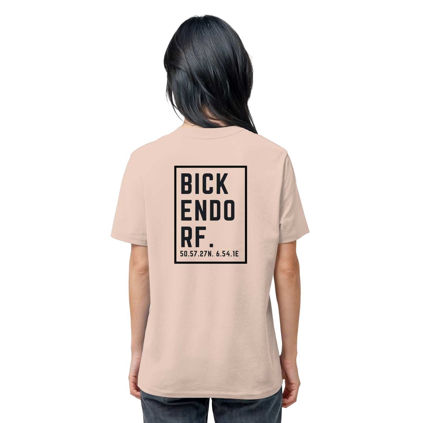 Bickendorf Koordinaten (großer Druck auf dem Rücken) - Organic Shirt