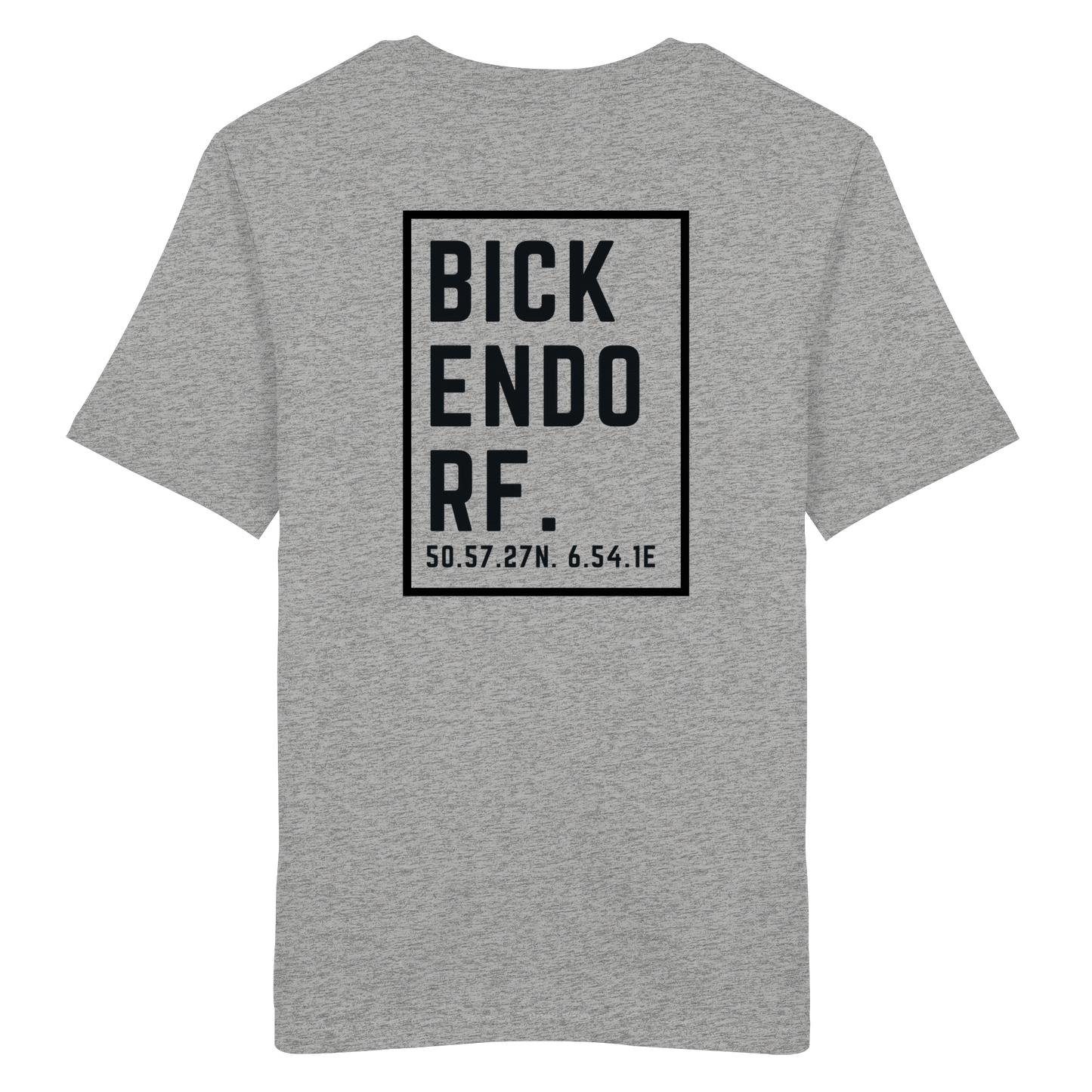 Bickendorf Koordinaten (großer Druck auf dem Rücken) - Organic Shirt