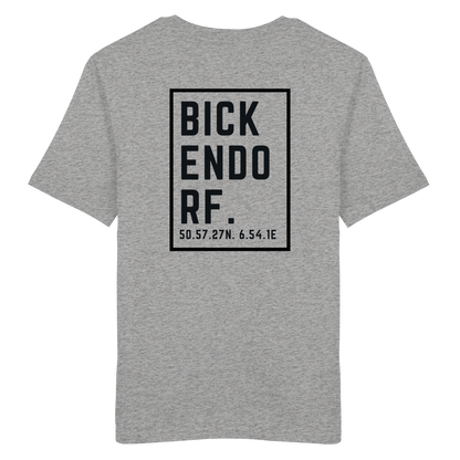 Bickendorf Koordinaten (großer Druck auf dem Rücken) - Organic Shirt