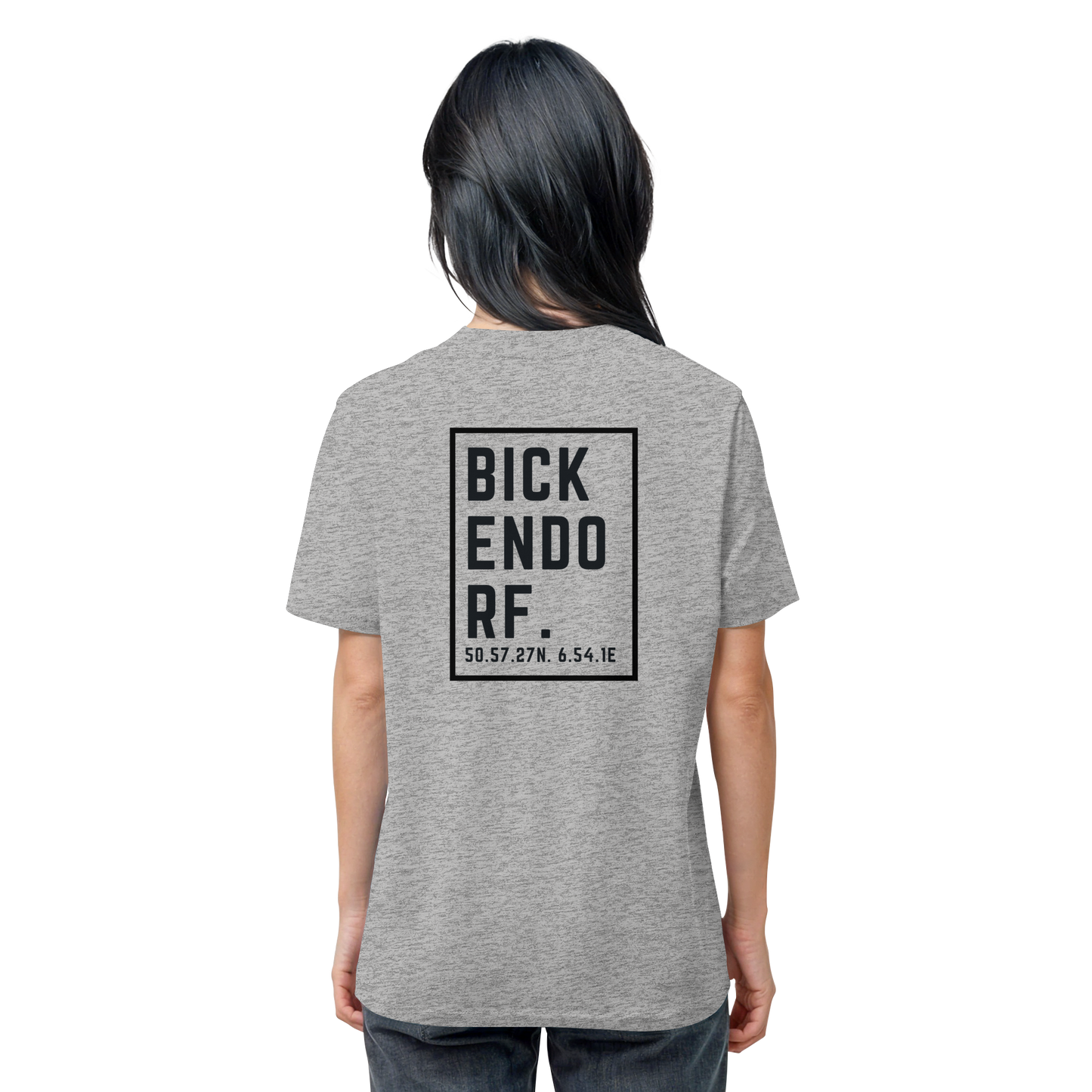 Bickendorf Koordinaten (großer Druck auf dem Rücken) - Organic Shirt