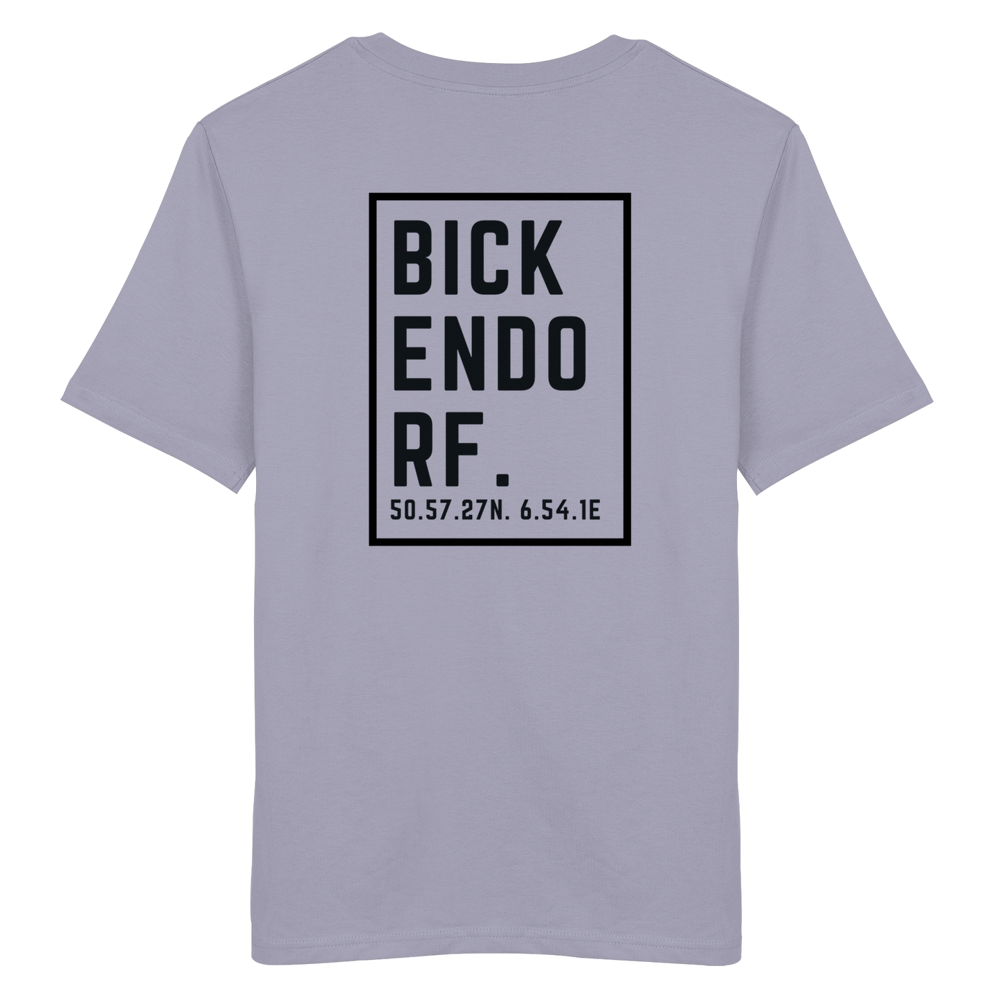 Bickendorf Koordinaten (großer Druck auf dem Rücken) - Organic Shirt