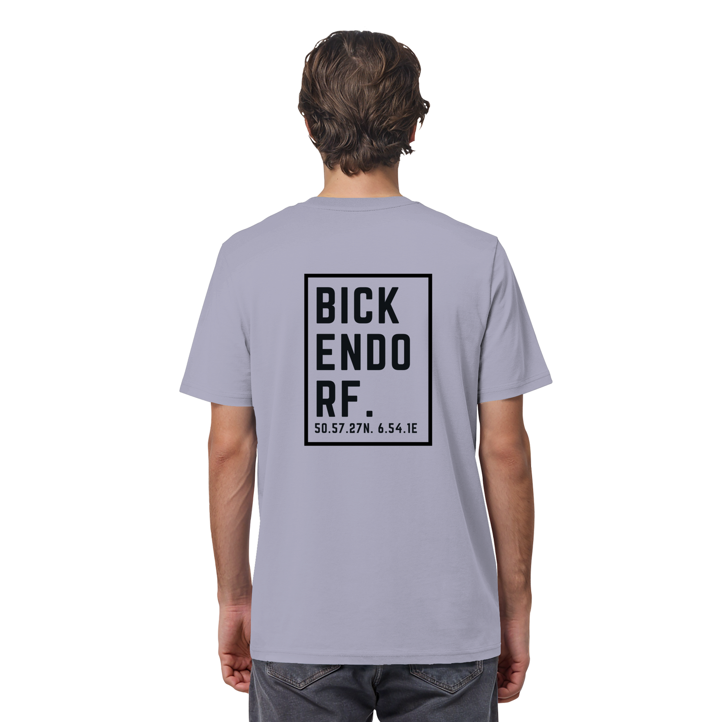 Bickendorf Koordinaten (großer Druck auf dem Rücken) - Organic Shirt