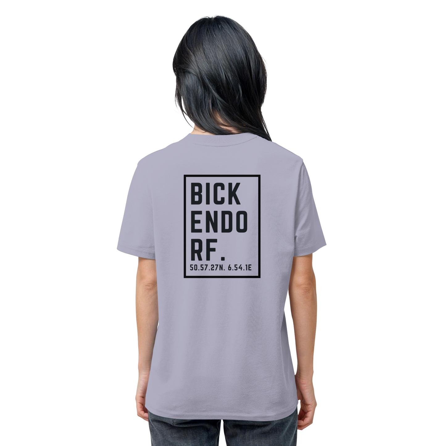 Bickendorf Koordinaten (großer Druck auf dem Rücken) - Organic Shirt