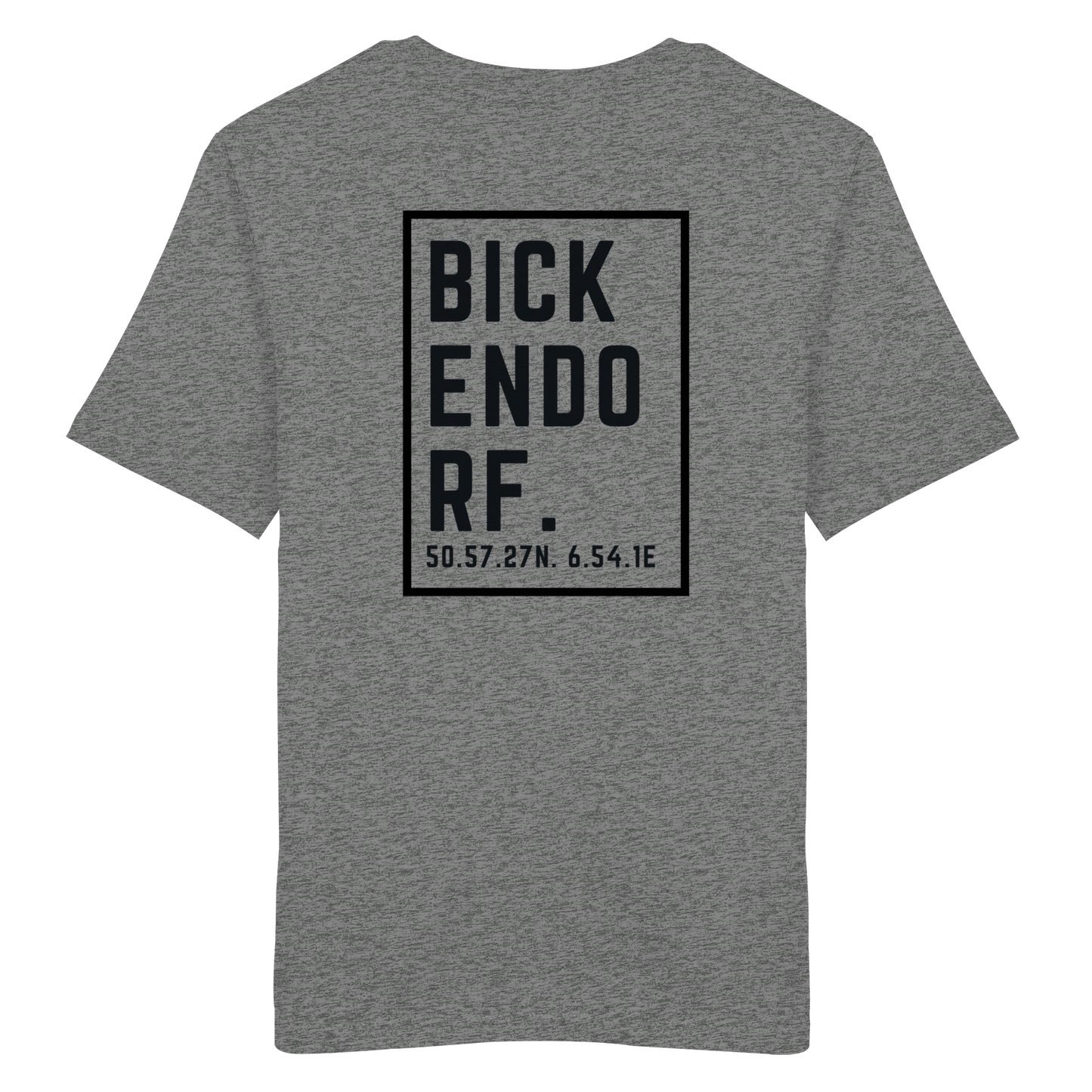 Bickendorf Koordinaten (großer Druck auf dem Rücken) - Organic Shirt