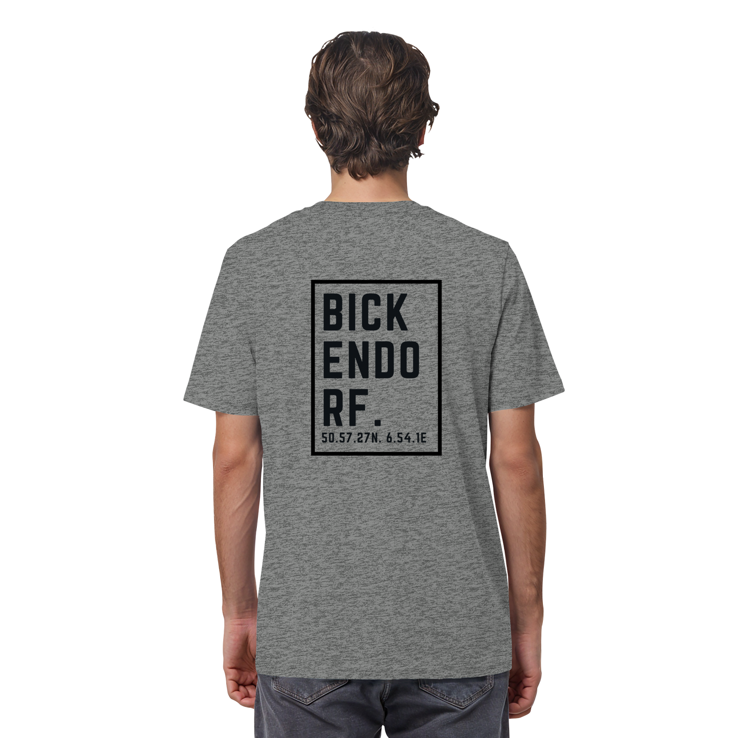 Bickendorf Koordinaten (großer Druck auf dem Rücken) - Organic Shirt