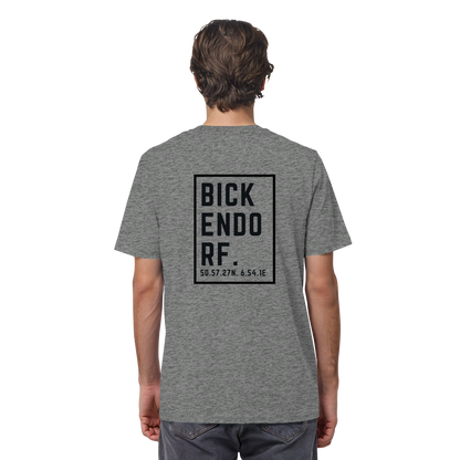 Bickendorf Koordinaten (großer Druck auf dem Rücken) - Organic Shirt