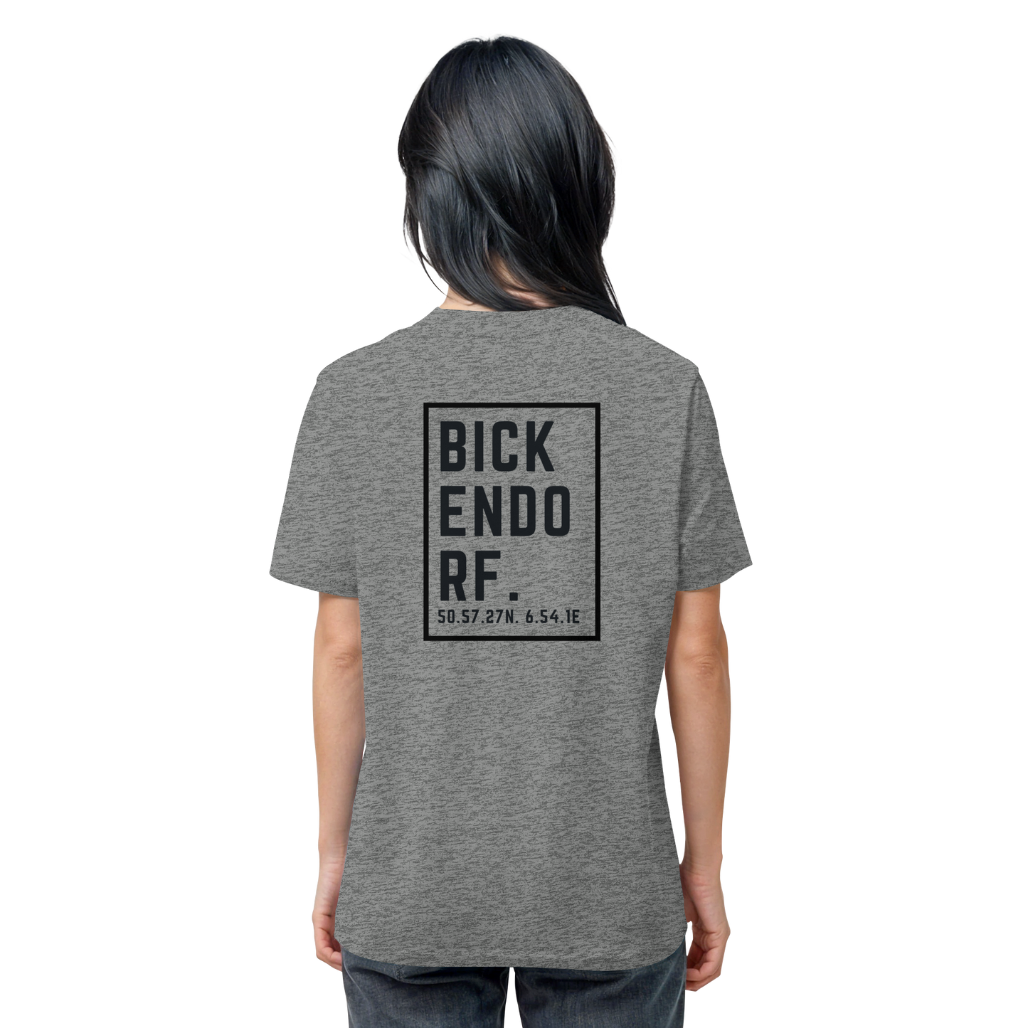 Bickendorf Koordinaten (großer Druck auf dem Rücken) - Organic Shirt