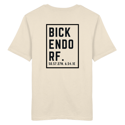 Bickendorf Koordinaten (großer Druck auf dem Rücken) - Organic Shirt