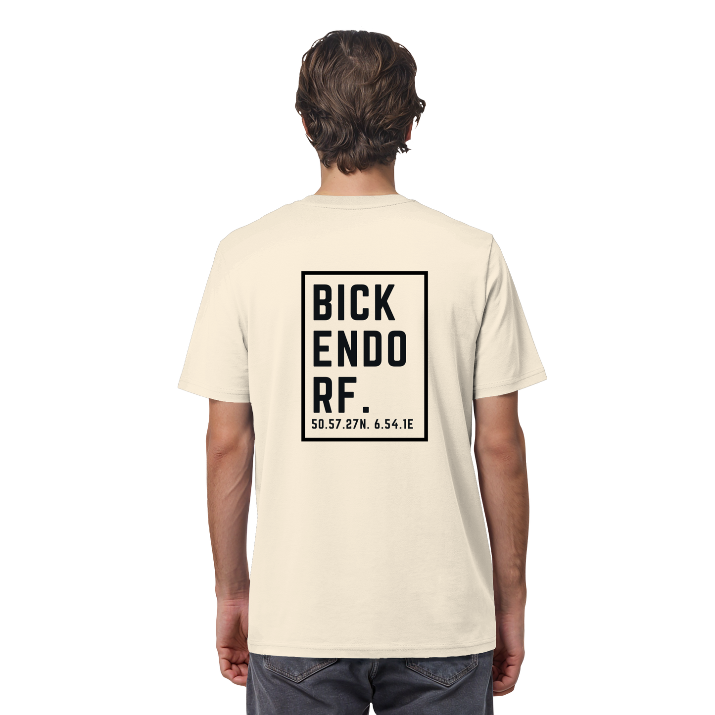 Bickendorf Koordinaten (großer Druck auf dem Rücken) - Organic Shirt