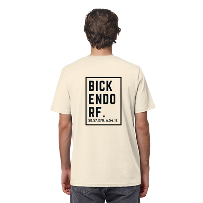 Bickendorf Koordinaten (großer Druck auf dem Rücken) - Organic Shirt
