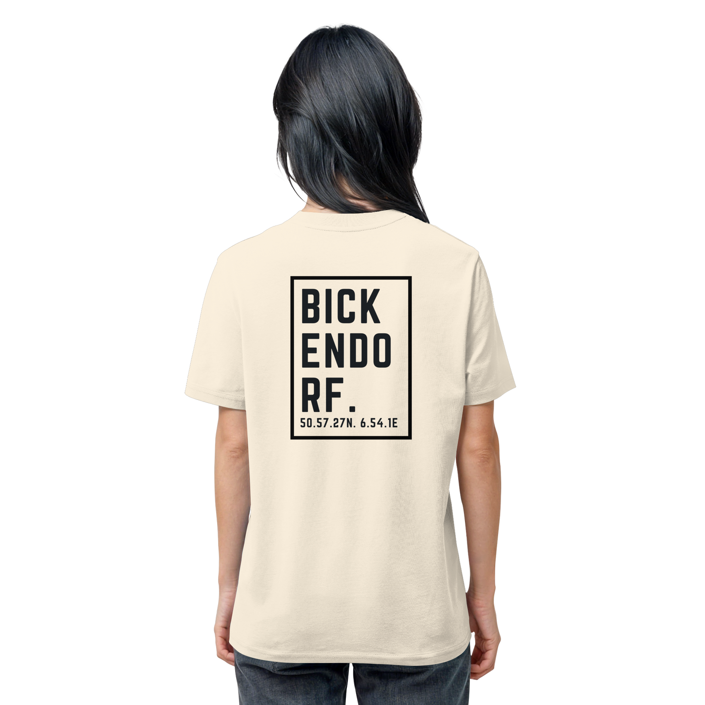 Bickendorf Koordinaten (großer Druck auf dem Rücken) - Organic Shirt