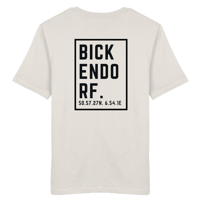 Bickendorf Koordinaten (großer Druck auf dem Rücken) - Organic Shirt