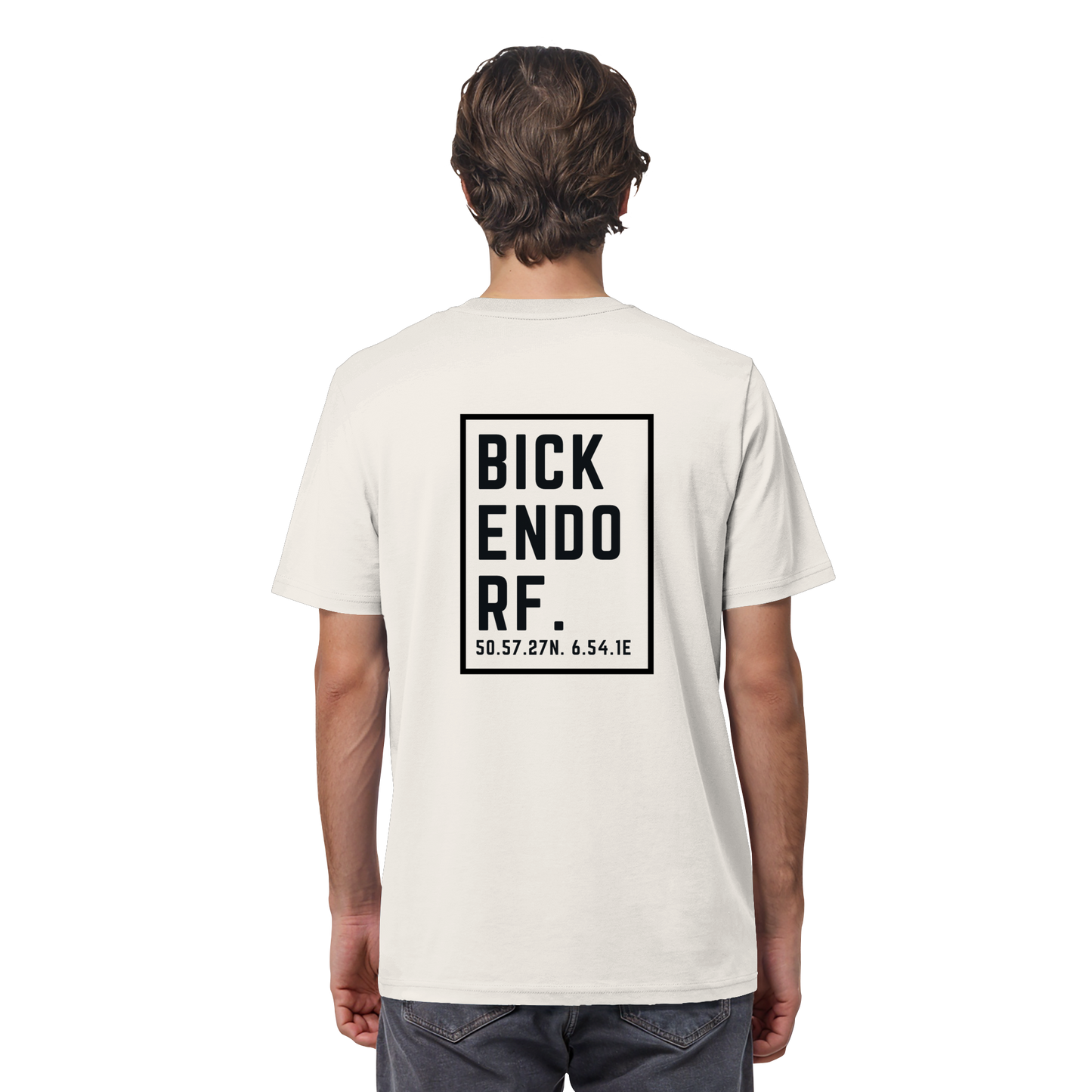 Bickendorf Koordinaten (großer Druck auf dem Rücken) - Organic Shirt