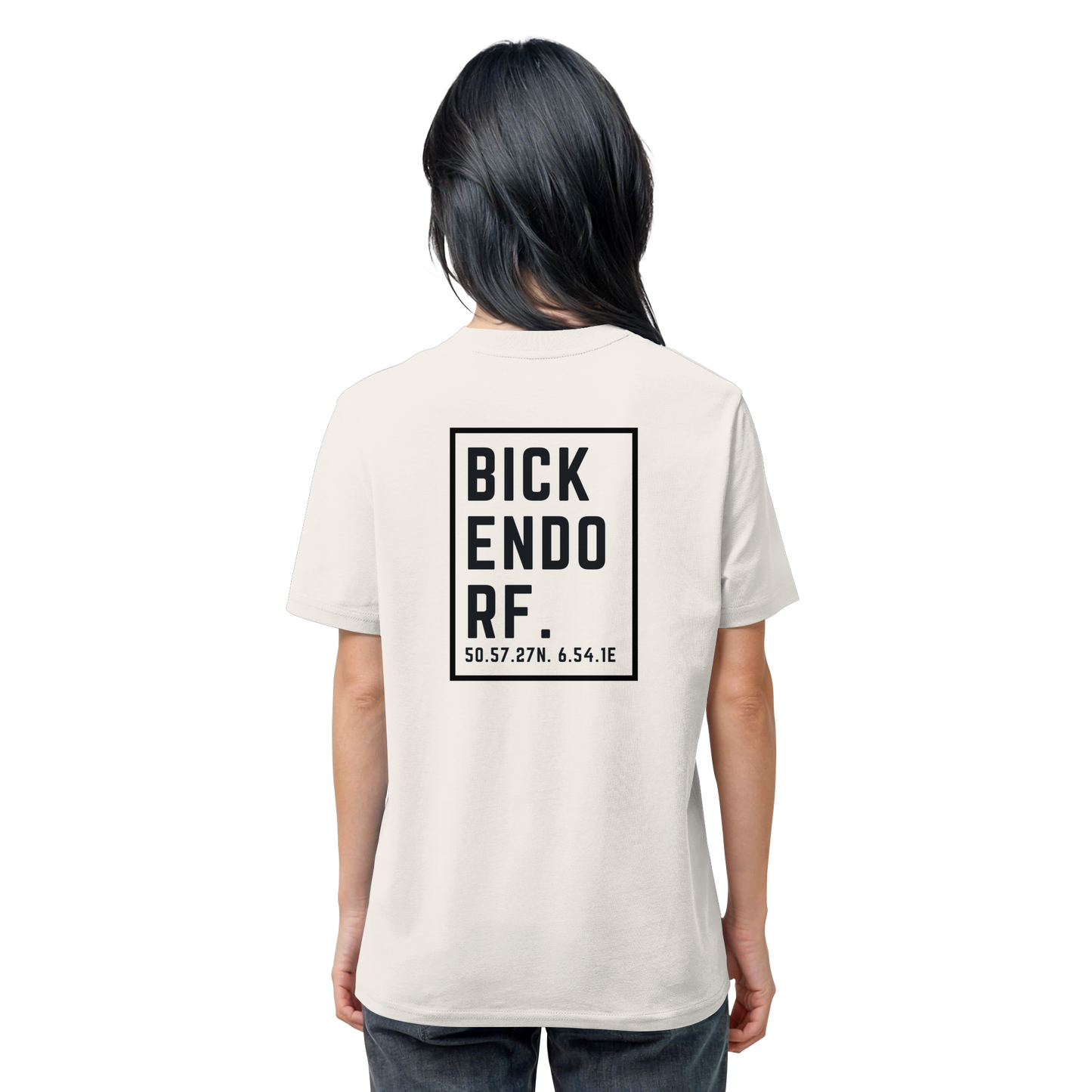 Bickendorf Koordinaten (großer Druck auf dem Rücken) - Organic Shirt