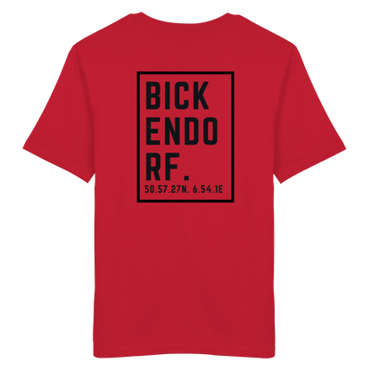 Bickendorf Koordinaten (großer Druck auf dem Rücken) - Organic Shirt
