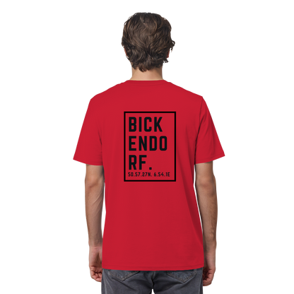 Bickendorf Koordinaten (großer Druck auf dem Rücken) - Organic Shirt